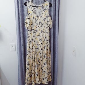 Cotton candy LA foral maxi dress